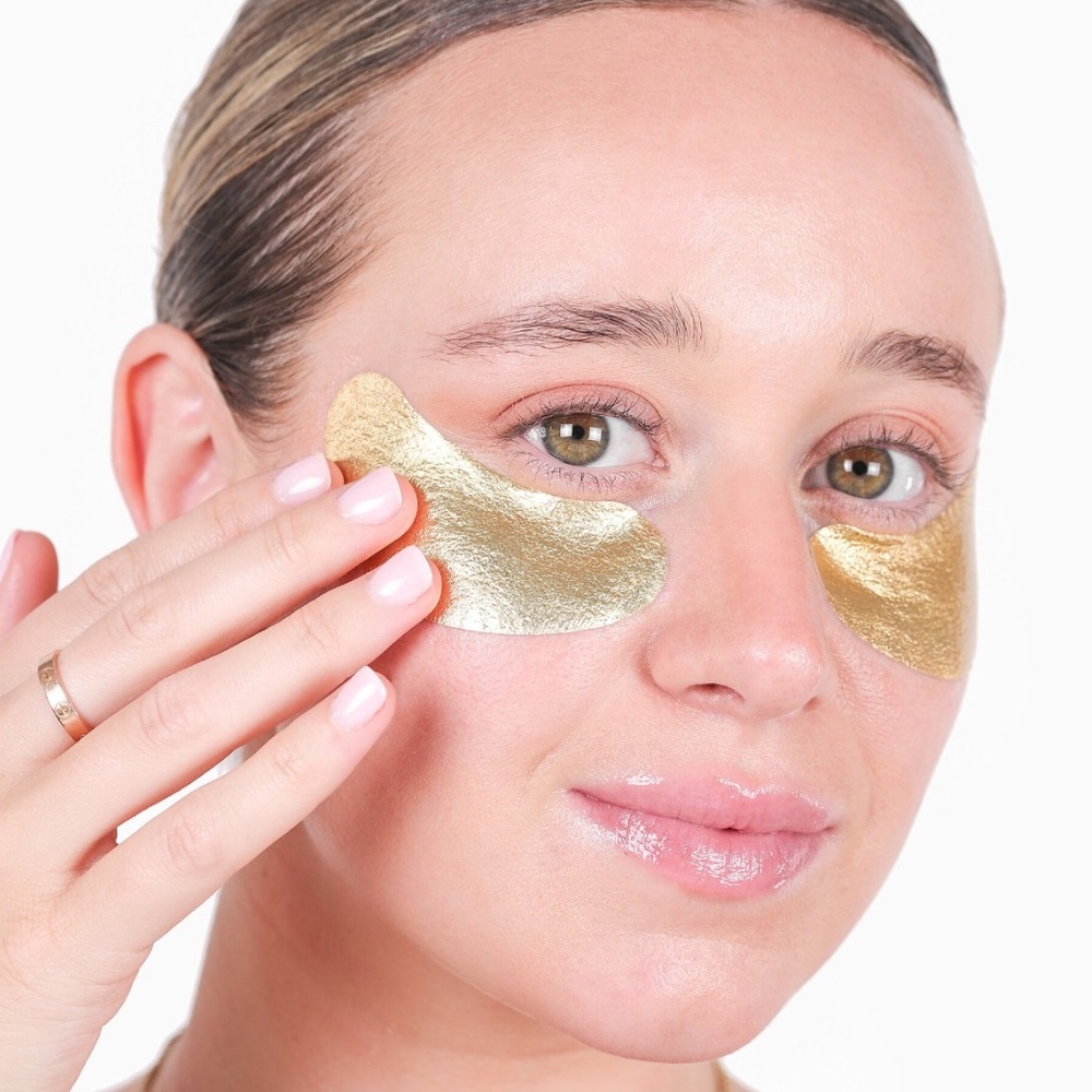 NIB Wander Beauty Baggage Claim Gold Eye Mask Treatments